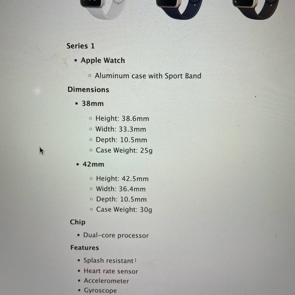 Apple Watch Series 1, 42mm aluminum case - Picture 5 of 5